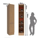 Ver imagem 6 de Paneleiro Armário 40cm com 2 Portas 3 Prateleiras e Rodapé Cz