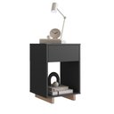 Ver imagem 4 de Mesa de Cabeceira e Lateral com 1 Gaveta Nomad Grafite