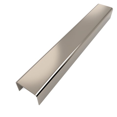 Perfil Listelo "u", Aço Inox 304 Brilho - 9 X 15 X 9 X 2980mm