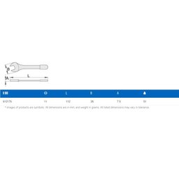 Chave Fixa 1 Boca Isolada 11mm Vde Unior 612176 - 2