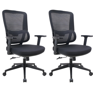 Kit 2 Cadeiras de Escritório Diretor Titan - Preta