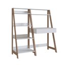 Ver imagem 2 de Conjunto Escrivaninha e Estante 1 Gaveta Moderno