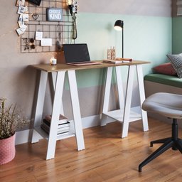 Mesa Escrivaninha Cavalete para Escritório - 1