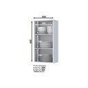 Ver imagem 3 de Armário Aéreo p/ Cozinha Americana 1 Porta 40cm Cinza - Henn