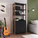 Ver imagem 1 de Estante Armário Multiuso 2 Portas e 4 Prateleiras