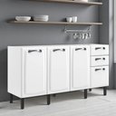 Ver imagem 1 de Balcao Itatiaia New Premium 4 Portas 2 Gavetas Branco