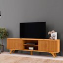 Ver imagem 2 de Rack Gaia 2,20m para Tv 75" com 2 Portas Mavaular:naturalle