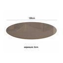 Ver imagem 6 de Conjunto Mesa Duna Premium Madeira Maciça C/ Tampo Madeirado C/ Vidro 120x120cm e 4 Cadeiras Lola