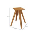 Ver imagem 7 de Conjunto Mesa Duna Premium Madeira Maciça C/ Tampo Madeirado C/ Vidro 120x120cm e 4 Cadeiras Lola