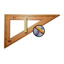 Ver imagem 2 de Esquadro de Madeira do Professor em Mdf 30°/60° Escala 40 Cm Sb