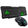 Kit Teclado e Mouse Python Vivensis - 420 Preto/verde Bivolt - 1