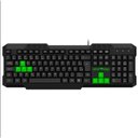 Ver imagem 3 de Kit Teclado e Mouse Python Vivensis - 420 Preto/verde Bivolt