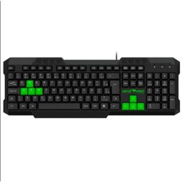 Kit Teclado e Mouse Python Vivensis - 420 Preto/verde Bivolt - 3
