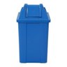 Cesto Quadrado com Tampa Vai e Vem 60l Azul - 1