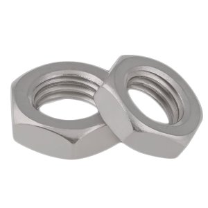 Porca Sextavada 3/8 Baixa Din 439 Unc Ferro Geomet a - 200un