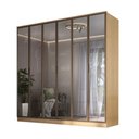 Ver imagem 3 de Guarda Roupa Modulado 9 Portas Reflecta C/ Led 100% Mdf Cor:olmo