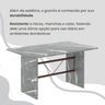 Conjunto Sala de Jantar Mesa Retangular 140x75cm Tampo Granito Topázio 6 Cadeiras Marselha - 8