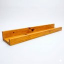 Ver imagem 1 de Prateleira de Parede Tipo Calha 90cm em Madeira Pinus Carvalho
