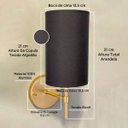 Ver imagem 4 de Kit 2 Arandelas Luminária de Parede Clássico Moderno Elegante Nayara Decoração Lar Casa Sala Quarto