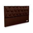Ver imagem 1 de Painel de Cama Box Estofada 195 Murat Facto Brown King 195 - Courano Marrom - Ortobom