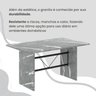 Conjunto Sala de Jantar Mesa Retangular 140x75cm Tampo Granito Topázio 6 Cadeiras Marselha - 8