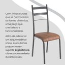 Ver imagem 6 de Conjunto Sala de Jantar Mesa Retangular 140x75cm Tampo Granito Topázio 6 Cadeiras Marselha