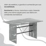 Conjunto Sala de Jantar Mesa Retangular 140x75cm Tampo Granito Topázio 6 Cadeiras Marselha - 7