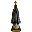 Ver imagem 1 de Imagem De Nossa Senhora Aparecida Santa Em Resina 20,5 Cm