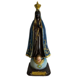 Imagem De Nossa Senhora Aparecida Santa Em Resina 20,5 Cm