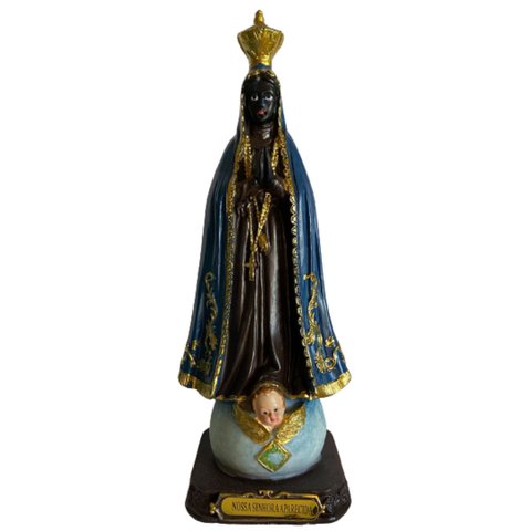 Imagem De Nossa Senhora Aparecida Santa Em Resina 20,5 Cm