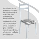 Ver imagem 6 de Conjunto Sala de Jantar Mesa Retangular 140x75cm Tampo Granito Topázio 6 Cadeiras Marselha