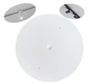 Ver imagem 3 de Kit 5 Tampa Canopla Espelho Cego Super Slim Branco Abs 12cm