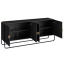Ver imagem 5 de Buffet Aparador Sala 180cm 4 Portas Mario Preto/nero A10 - Mpozenato