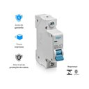 Ver imagem 3 de Mini Disjuntor Monopolar Curva C Mcb 3KA 1 Polo 25A Bivolt para Cargas Indutivas Elgin