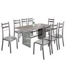 Conjunto Sala de Jantar Mesa Retangular 180x75cm Tampo Granito Topázio 8 Cadeiras Marselha - 2