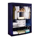 Ver imagem 1 de Roupeiro Guarda Roupa Organizador De Roupa Cabideiro Azul