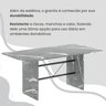 Conjunto Sala de Jantar Mesa Retangular 180x75cm Tampo Granito Topázio 8 Cadeiras Marselha - 8