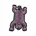 Ver imagem 2 de Tapete Capacho Animal Tigre Listrado no Formato 1,00x0,60 Cm:rosa Bebe