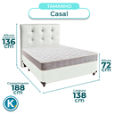 Ver imagem 3 de Kit Cama Box + Cabeceira + Colchão Casal D33 - D33 - Inducol