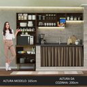 Ver imagem 7 de Armário de Cozinha Compacta Quiosque 235cm Rustic Gourmet Madesa Xa