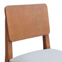 Ver imagem 7 de Conjunto de Jantar Gus 8 Lugares Tampo em MDF com Cadeiras Lyon Amêndoa Assento Linho Bege 180cm