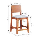 Ver imagem 5 de Conjunto de Jantar Gus 8 Lugares Tampo em MDF com Cadeiras Lyon Amêndoa Assento Linho Bege 180cm
