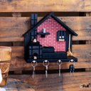 Ver imagem 2 de Porta Chaves de Parede Casinha Mineira Artesanal G Telha