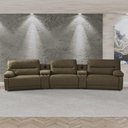 Ver imagem 4 de Sofá Swift C-porta Copos Baú Cooler Reclinável Retrátil Linho Castor G81 Gran Belo