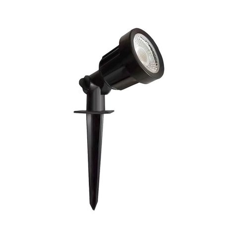 Espeto para Jardim Taschibra Destaco Led 5W Bivolt Preto 3000K - Luz Amarela
