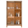 Cristaleira 2 Portas com Led Interno Jace Cinza Caemmun - 5