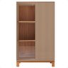 Cristaleira 2 Portas com Led Interno Jace Cinza Caemmun - 4
