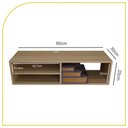 Ver imagem 2 de Rack Suspenso para Tv/dvd/vídeo Game, com Nicho 100% Mdf