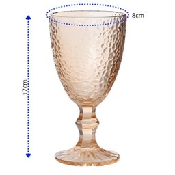 Jogo com 6 Taças Locher de Vidro Âmbar de Agua ou Suco 340ml - 2