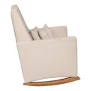 Ver imagem 5 de Poltrona de Amamentação e Descanso Anne com Base Balanço e Puff Veludo Bege - Desk Design
